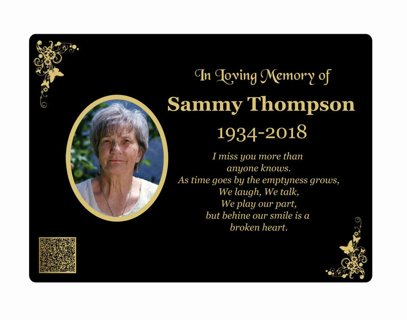 Personalised 29x21cm Memorial Plaques